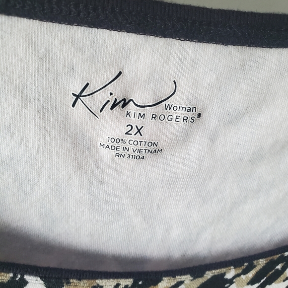 Kim Rogers woman animal like print tank - Picture 2 of 5